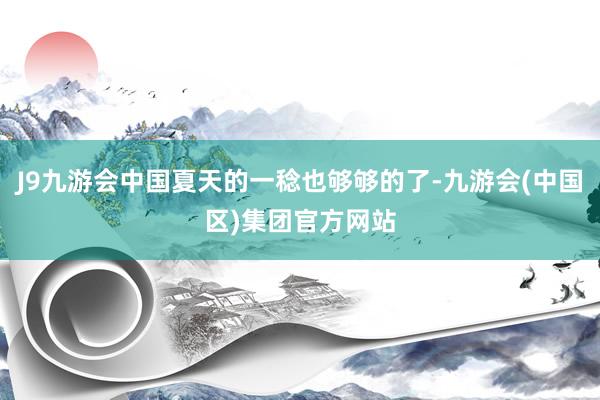 J9九游会中国夏天的一稔也够够的了-九游会(中国区)集团官方网站