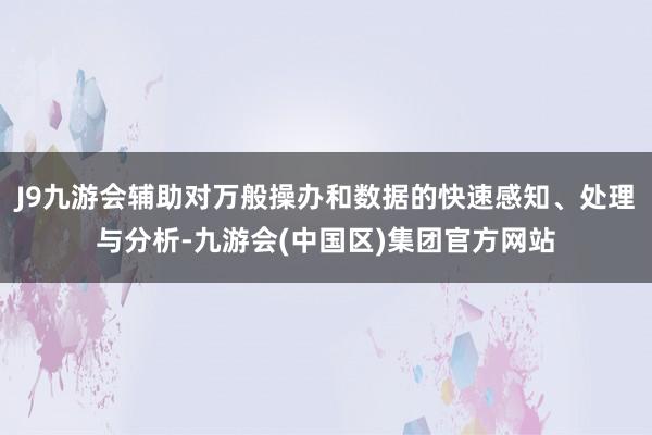 J9九游会辅助对万般操办和数据的快速感知、处理与分析-九游会(中国区)集团官方网站